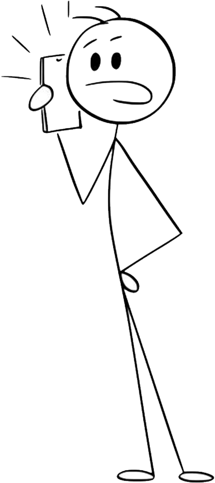 Stickman at Computer